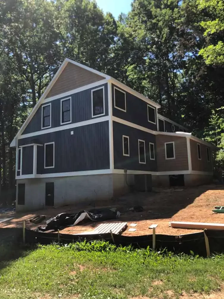 Lake Anna Virginia Modular Home Addition Side View