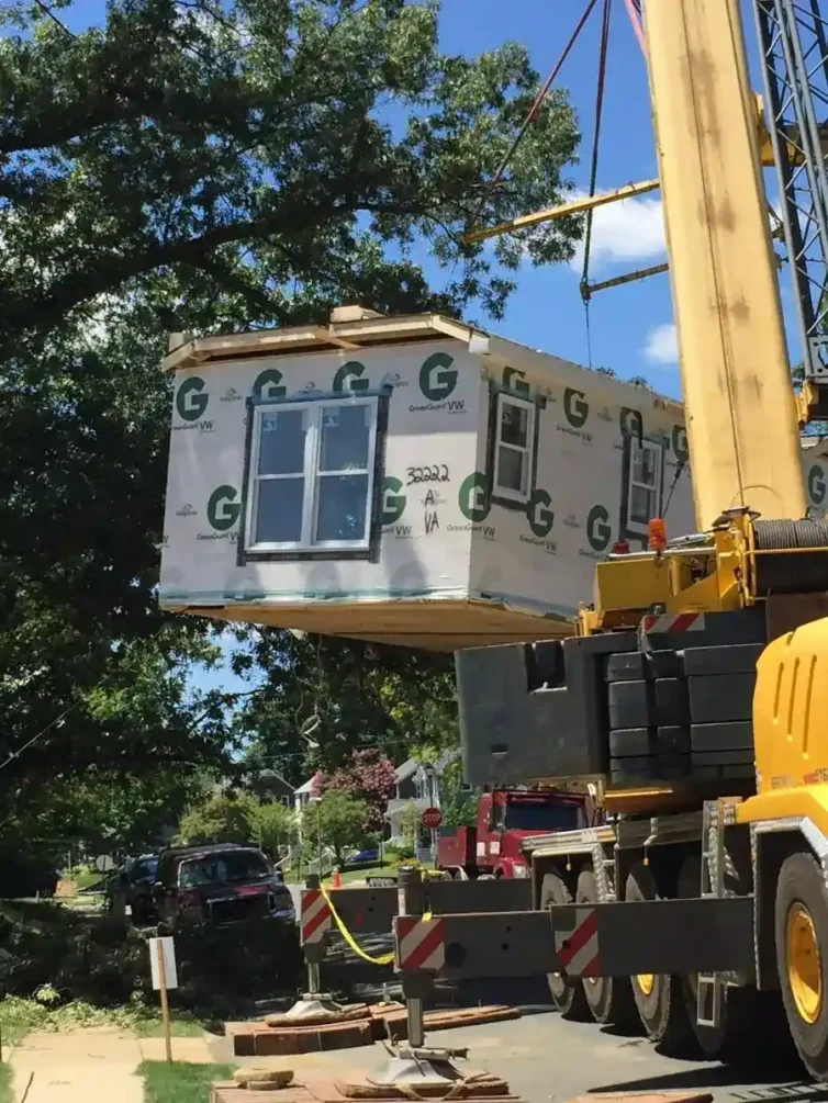 Modular addition with windows being transported