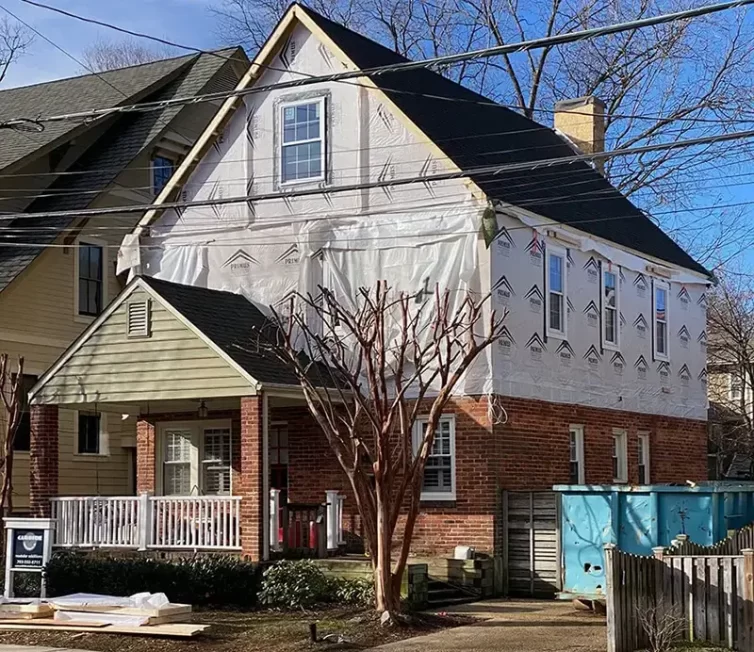 Ready for siding in Arlington