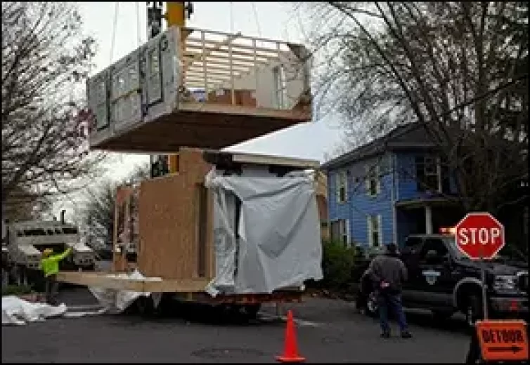 During Construction of Modular Home Addition