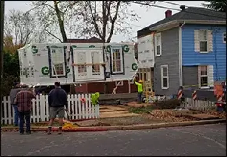 During Construction of Modular Home Addition