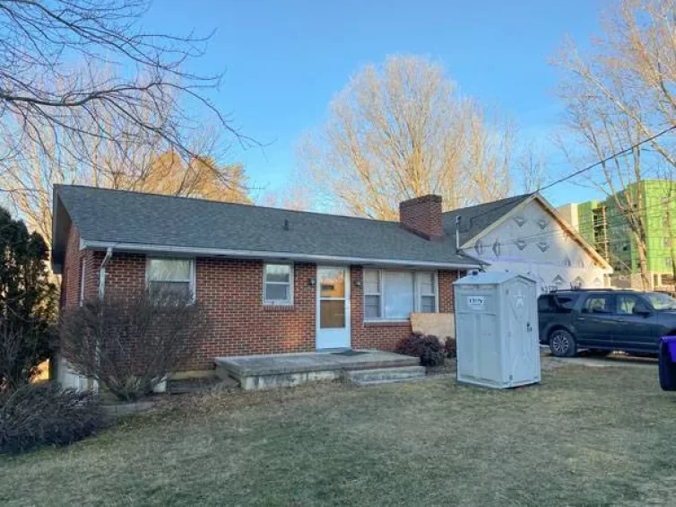 Front View During Construction in Blacksburg, VA