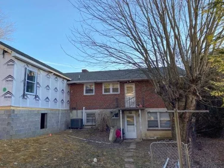 Rear View During Construction in Blacksburg, VA