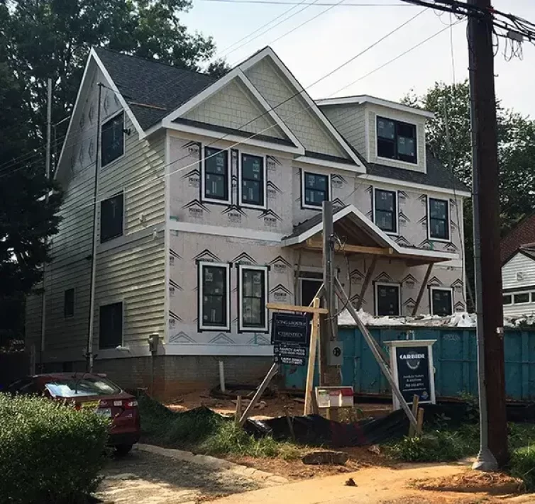 Carbide Construction New Modular Build Arlington Front End before siding