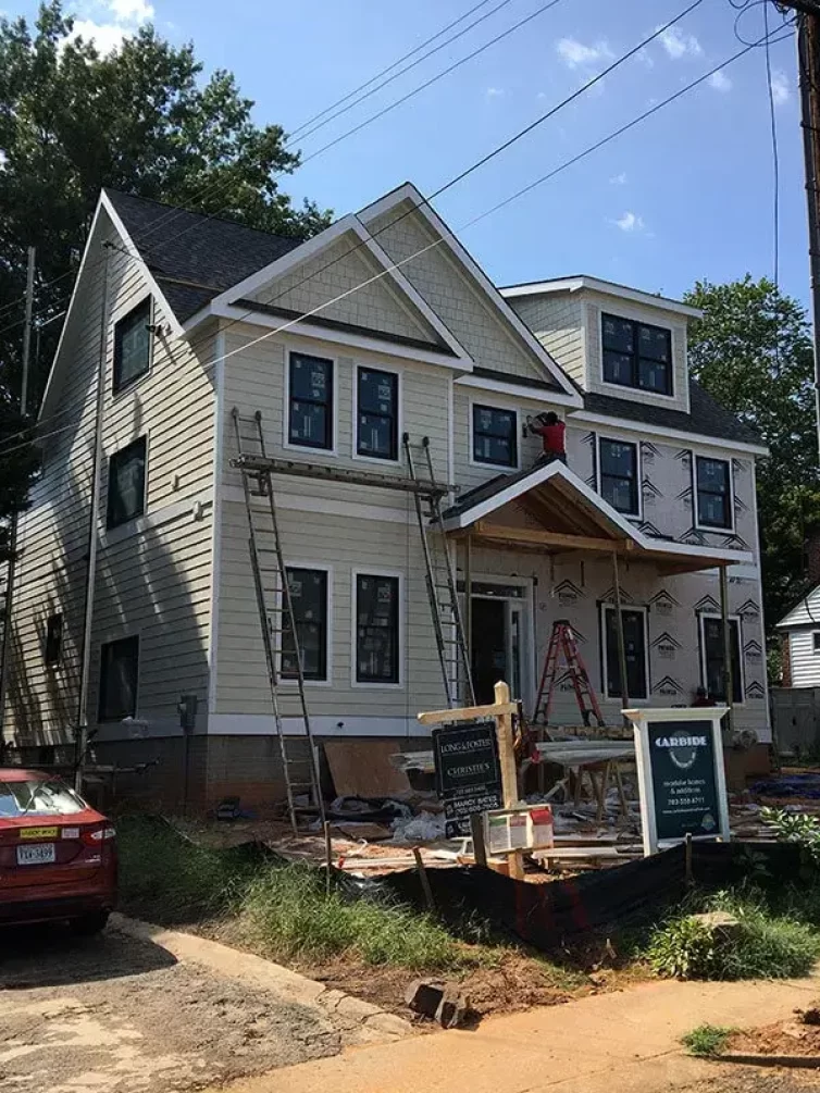 Carbide Construction New Modular Build Arlington Front End before siding