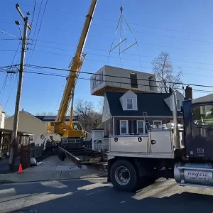 Falls Church Modular Addition Project Being Lifted