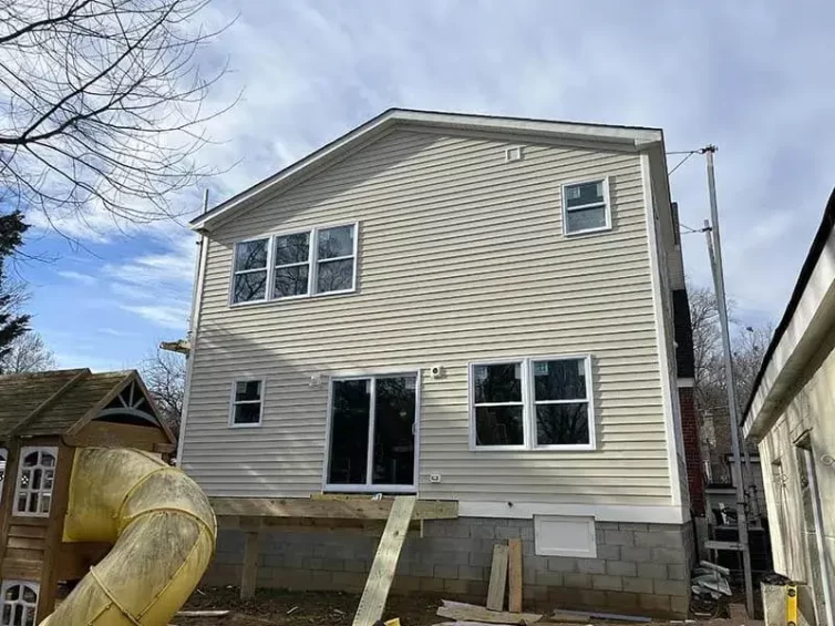 Falls Church Rear View Modular Home Addition