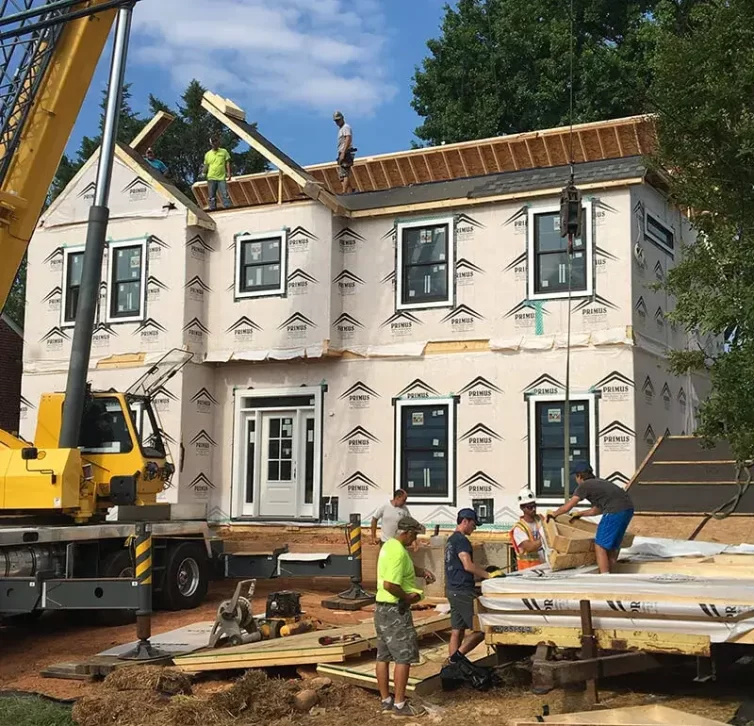 Modular Construction Arlington Second Floor on trailer