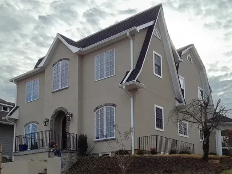 Modular Addition with Gutters and Downspouts