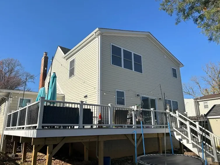 Falls Church Modular Addition Side and Rear View