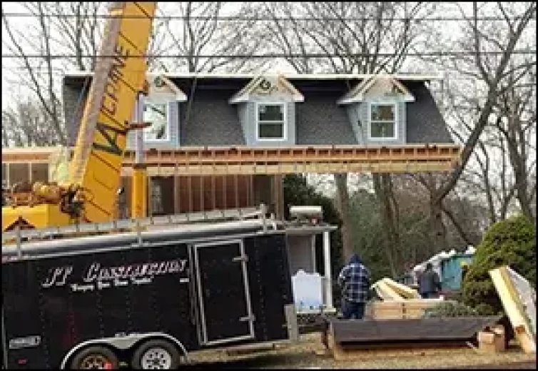 Second Story Modular Addition being Placed on Top