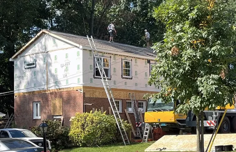 Springfield VA Modular Addition on Roof