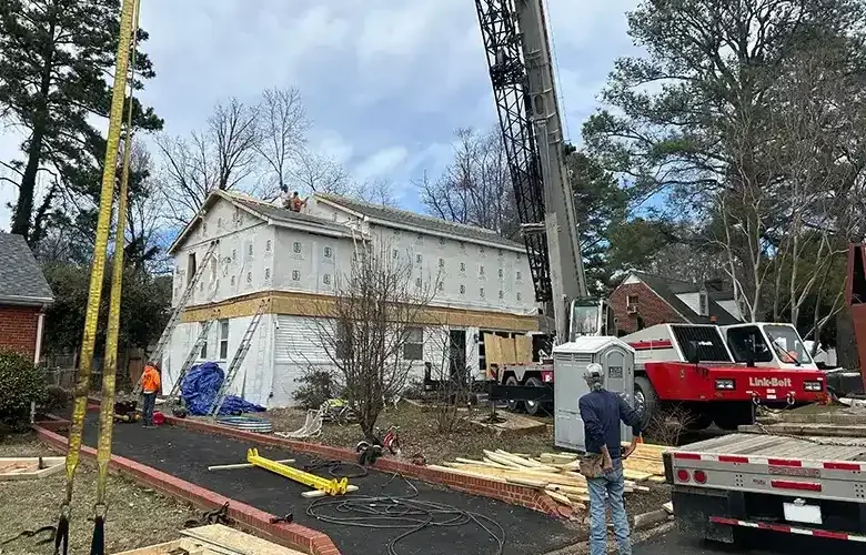 The Crape Myrtle During Second Story Addition